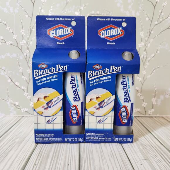 NWT 2 Clorox Bleach Pen Gel for Whites Dual Tipped 2 oz Sealed Retired - Picture 1 of 8